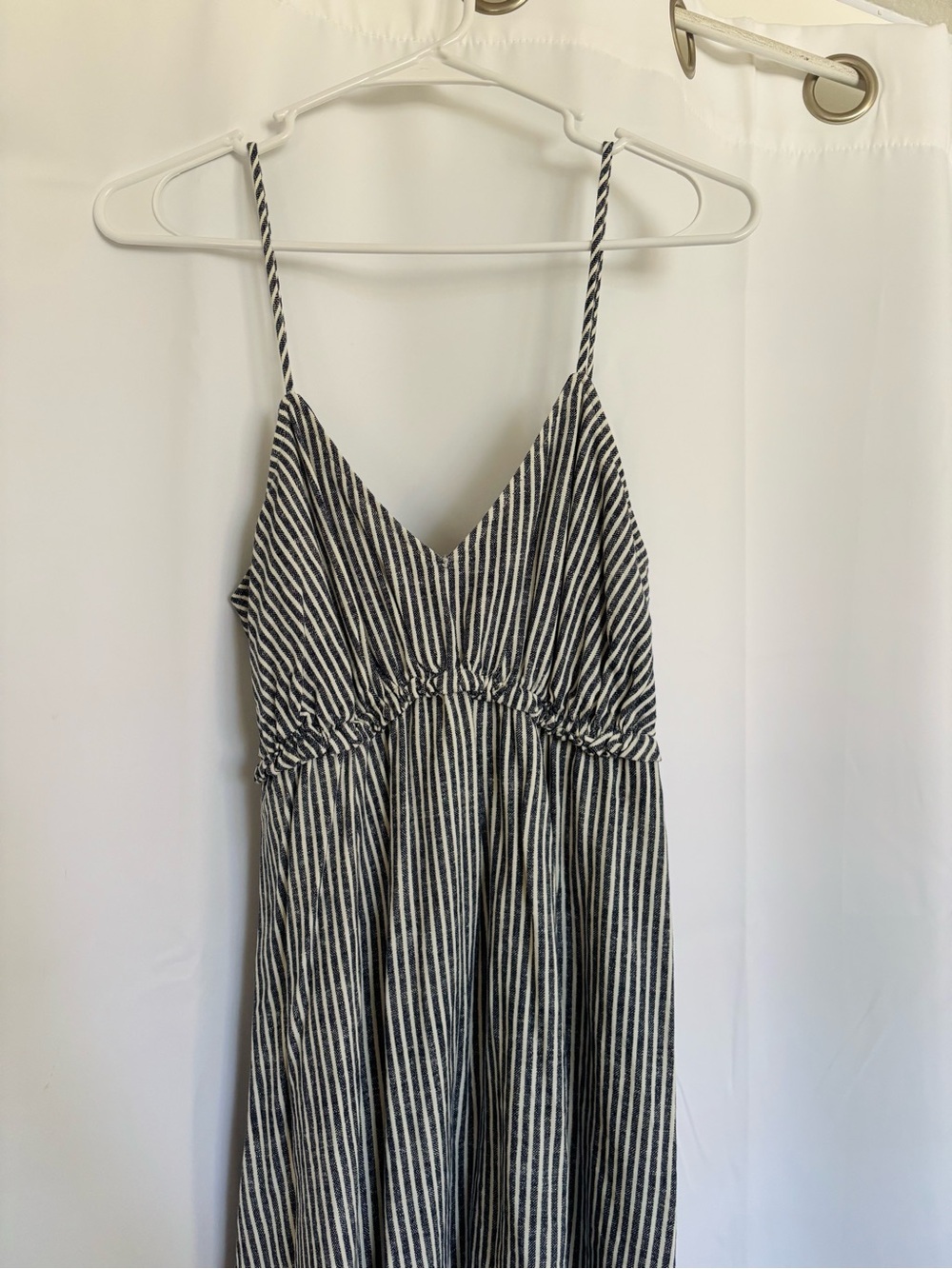 Source Unknown Black and White Striped Mini Dress